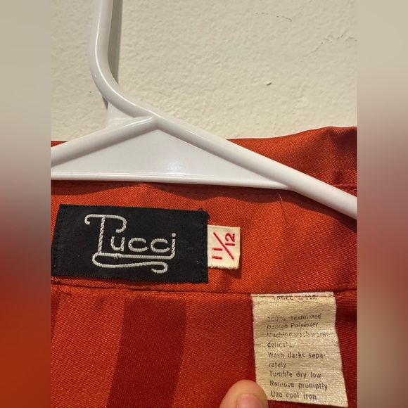 Emilio Pucci Vintage Copper Button Down S - Pointed Collar - Picture 4 of 4